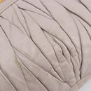 Miu Miu Matelasse Shoulder Bag Leather 2way Gold Purple gray Auth 184618A-8