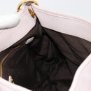 Miu Miu Matelasse Shoulder Bag Leather 2way Gold Purple gray Auth 184618A-26