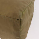 PRADA Tote Bag Nylon Brown Silver Auth 184619-11