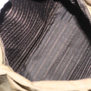 PRADA Tote Bag Nylon Brown Silver Auth 184619-19