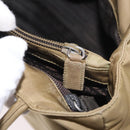 PRADA Tote Bag Nylon Brown Silver Auth 184619-22