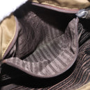 PRADA Tote Bag Nylon Brown Silver Auth 184619-25