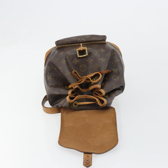 LOUIS VUITTON Monogram Montsouris MM Backpack M51136 LV Auth 184621