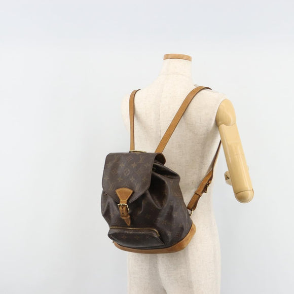 LOUIS VUITTON Monogram Montsouris MM Backpack M51136 LV Auth 184621