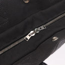HERMES Her Line MM Hand Bag Canvas Gray Silver Auth 184623A-18