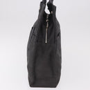 HERMES Her Line MM Hand Bag Canvas Gray Silver Auth 184623A-3