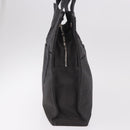 HERMES Her Line MM Hand Bag Canvas Gray Silver Auth 184623A-4