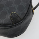 GUCCI GG Supreme Web Sherry Line Bag PVC Black Red 156 02 066 Auth 184624-9