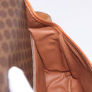 CELINE Macadam Canvas Circle Shoulder Bag PVC Leather Brown Gold Auth 184626-20