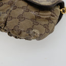 GUCCI GG Crystal Histeria Bag Coated Canvas Beige Gold 208710 Auth 184629-8