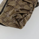 GUCCI GG Crystal Histeria Bag Coated Canvas Beige Gold 208710 Auth 184629-17
