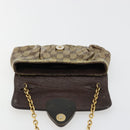 GUCCI GG Crystal Histeria Bag Coated Canvas Beige Gold 208710 Auth 184629-10