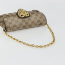 GUCCI GG Crystal Histeria Bag Coated Canvas Beige Gold 208710 Auth 184629-7