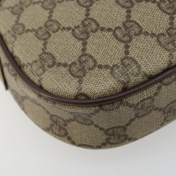 GUCCI GG Supreme Web Sherry Line Bag PVC Beige Red 007 58 6112 9411 Auth 184630