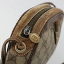 GUCCI GG Supreme Web Sherry Line Bag PVC Beige Red 007 58 6112 9411 Auth 184630-20