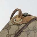 GUCCI GG Supreme Web Sherry Line Bag PVC Beige Red 007 58 6112 9411 Auth 184630-8