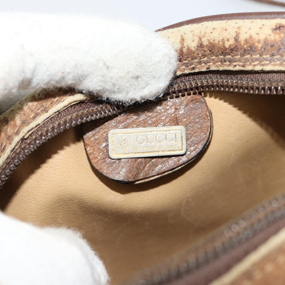 GUCCI GG Supreme Web Sherry Line Bag PVC Beige Red 007 58 6112 9411 Auth 184630