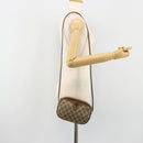 GUCCI GG Supreme Web Sherry Line Bag PVC Beige Red 007 58 6112 9411 Auth 184630-23
