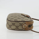 GUCCI GG Supreme Web Sherry Line Bag PVC Beige Red 007 58 6112 9411 Auth 184630-3