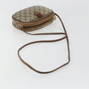 GUCCI GG Supreme Web Sherry Line Bag PVC Beige Red 007 58 6112 9411 Auth 184630-7