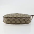 GUCCI GG Supreme Web Sherry Line Bag PVC Beige Red 007 58 6112 9411 Auth 184630-5
