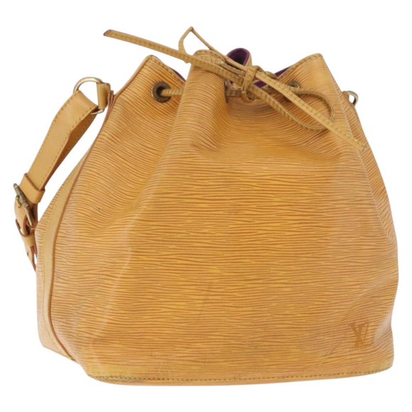 LOUIS VUITTON Epi Petit Noe Shoulder Bag Yellow M44109 LV Auth 184632