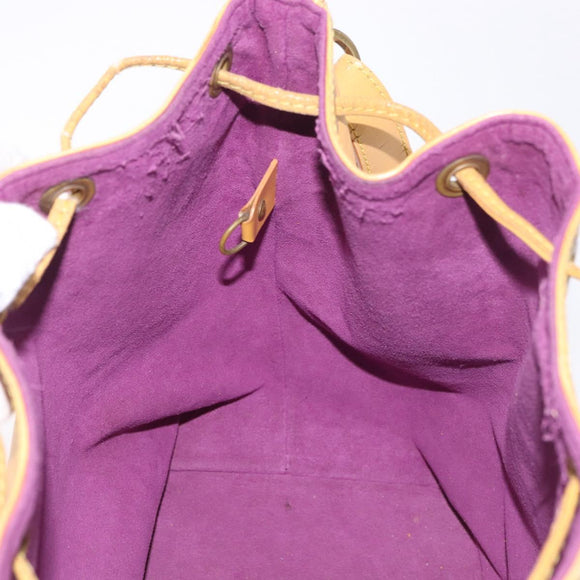 LOUIS VUITTON Epi Petit Noe Shoulder Bag Yellow M44109 LV Auth 184632