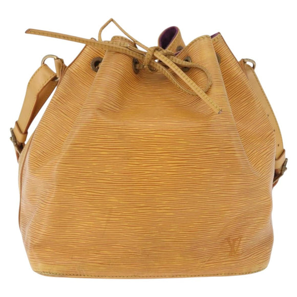 LOUIS VUITTON Epi Petit Noe Shoulder Bag Yellow M44109 LV Auth 184632
