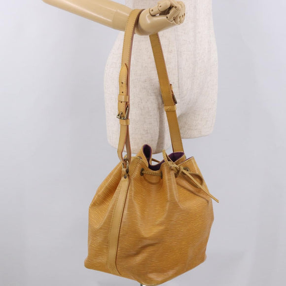 LOUIS VUITTON Epi Petit Noe Shoulder Bag Yellow M44109 LV Auth 184632