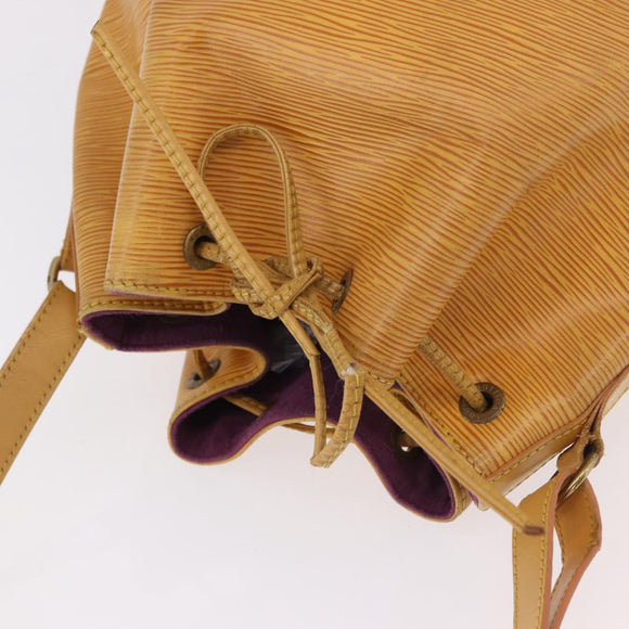 LOUIS VUITTON Epi Petit Noe Shoulder Bag Yellow M44109 LV Auth 184632