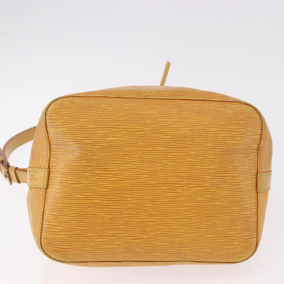 LOUIS VUITTON Epi Petit Noe Shoulder Bag Yellow M44109 LV Auth 184632