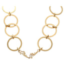 Miu Miu Necklace metal Gold Tone Auth 184634SAM-1