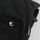 PRADA Chain Shoulder Bag Nylon Black Silver Auth 184635V-10