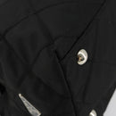 PRADA Chain Shoulder Bag Nylon Black Silver Auth 184635V-13