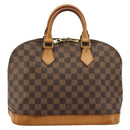 LOUIS VUITTON Damier Ebene Alma Hand Bag N51131 LV Auth 184636A-2