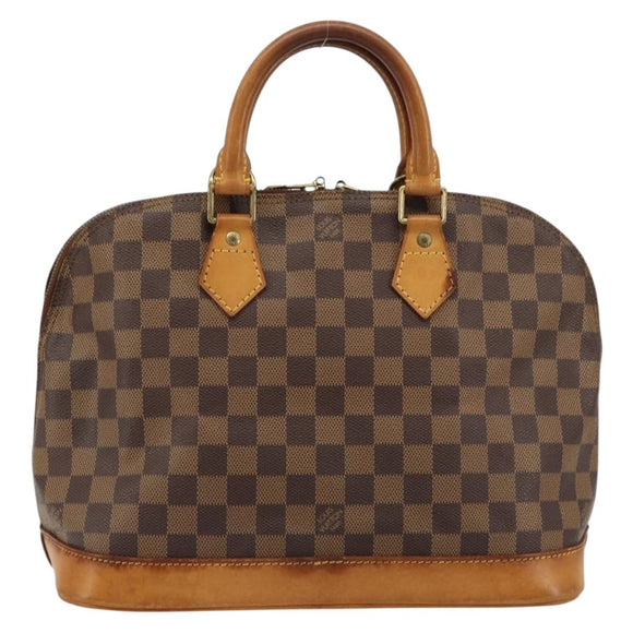 LOUIS VUITTON Damier Ebene Alma Hand Bag N51131 LV Auth 184636A