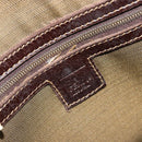 FENDI Zucca Canvas Hand Bag 2way Black Brown gold Auth 184637-20