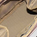 FENDI Zucca Canvas Hand Bag 2way Black Brown gold Auth 184637-9