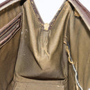 FENDI Zucca Canvas Hand Bag 2way Black Brown gold Auth 184637-21