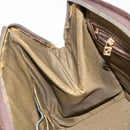 FENDI Zucca Canvas Hand Bag 2way Black Brown gold Auth 184637-22