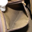 FENDI Zucca Canvas Hand Bag 2way Black Brown gold Auth 184637-24