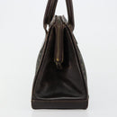 FENDI Zucca Canvas Hand Bag 2way Black Brown gold Auth 184637-3
