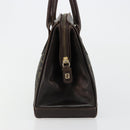 FENDI Zucca Canvas Hand Bag 2way Black Brown gold Auth 184637-4