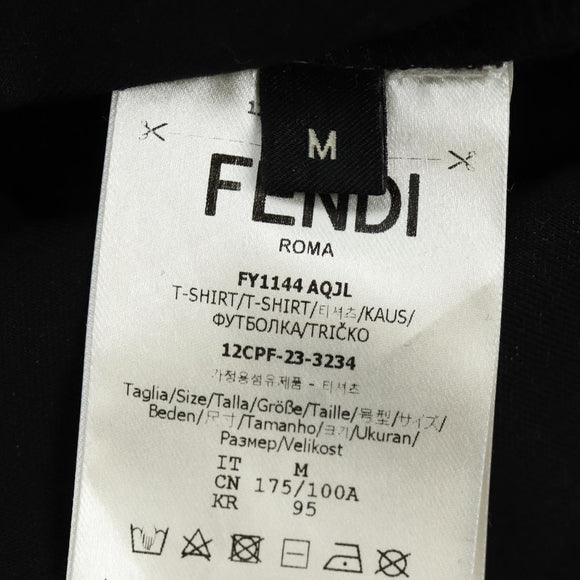 FENDI x FRGMT x POKÉMON Dragonite T Shirt Cotton M Black Auth 184640SM