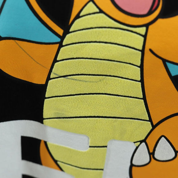 FENDI x FRGMT x POKÉMON Dragonite T Shirt Cotton M Black Auth 184640SM