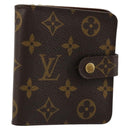 LOUIS VUITTON Monogram Compact Zip Wallet M61667 LV Auth 184642A-1