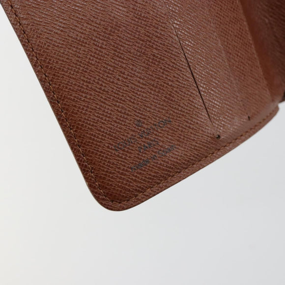 LOUIS VUITTON Monogram Compact Zip Wallet M61667 LV Auth 184642A