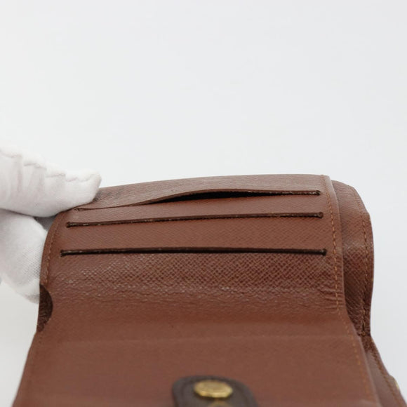 LOUIS VUITTON Monogram Compact Zip Wallet M61667 LV Auth 184642A