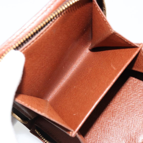LOUIS VUITTON Monogram Compact Zip Wallet M61667 LV Auth 184642A