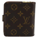 LOUIS VUITTON Monogram Compact Zip Wallet M61667 LV Auth 184642A-3